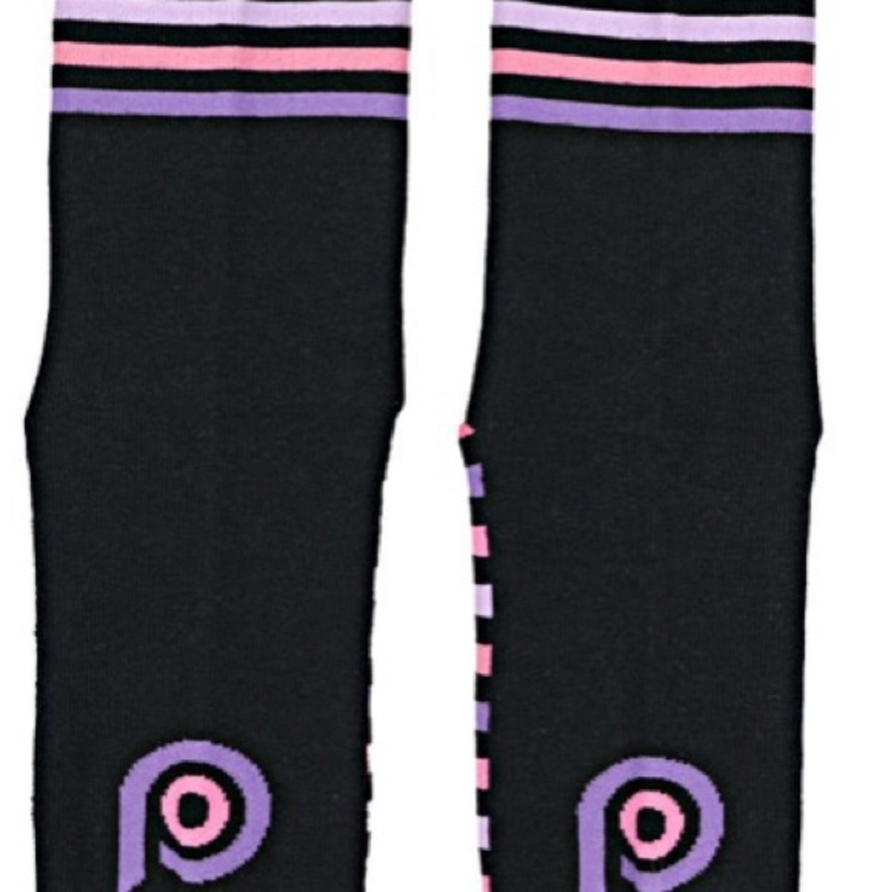 Uncommon Pair Pop Fit OS cotton blend socks black with stripes  NEW in package - Picture 7 of 10